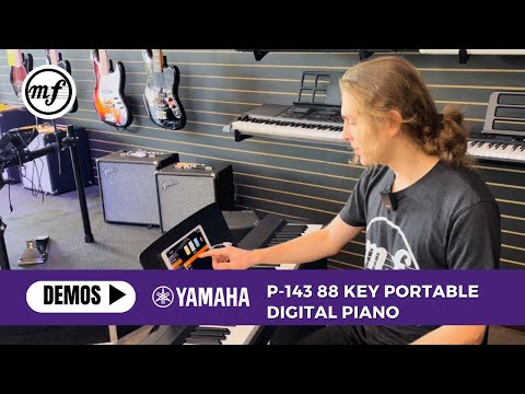 Scott Demos the Yamaha P-143 88 Key Black Portable Digital Piano