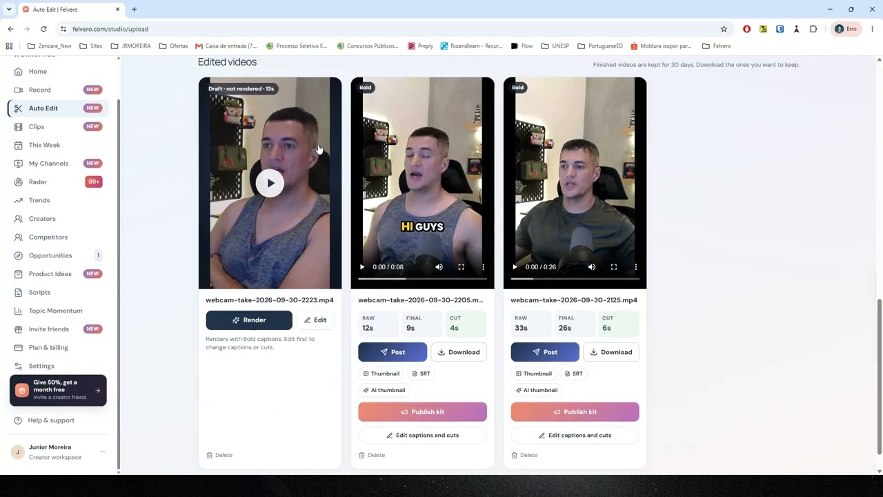 Felvero demo video