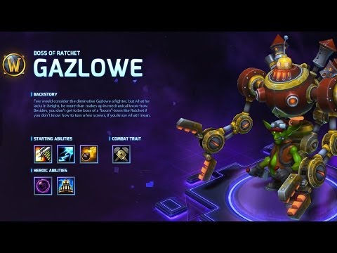 Gazlowe Hero Abilities Preview - Heroes of the Storm Alpha
