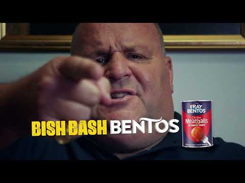 Fray Bentos x Big John Fisher - Bish Bash Bentos - Meatballs in Tomato Sauce