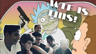 BUSHWORLD ADVENTURE Rick and Morty |Adult swim  - Group Reaction