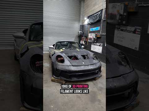 3d printing an ENTIRE Porsche GT3 RS is crazy 🤯 #3dprinting #porsche #supercar