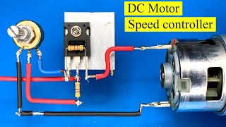 how to make Simple dc motor speed control circuit, electronics projects , banggood