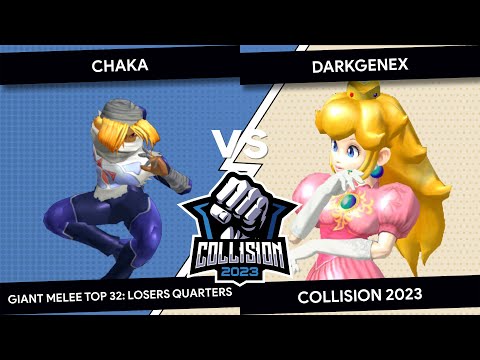 Collision 2023 Giant Melee - DarkGenex (Peach) VS chaka (Sheik) - Top 8 - Losers Quarters
