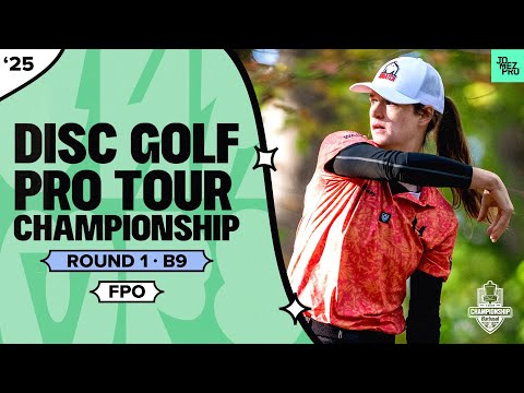 2025 DGPT Championship | FPO R1B9 | Handley, Gannon, Scoggins, Saarinen | Jomez Disc Golf