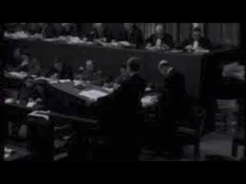 Nuremberg Trial Day 40 (1946) M. Henry Delpech Luxembourg Spoliation