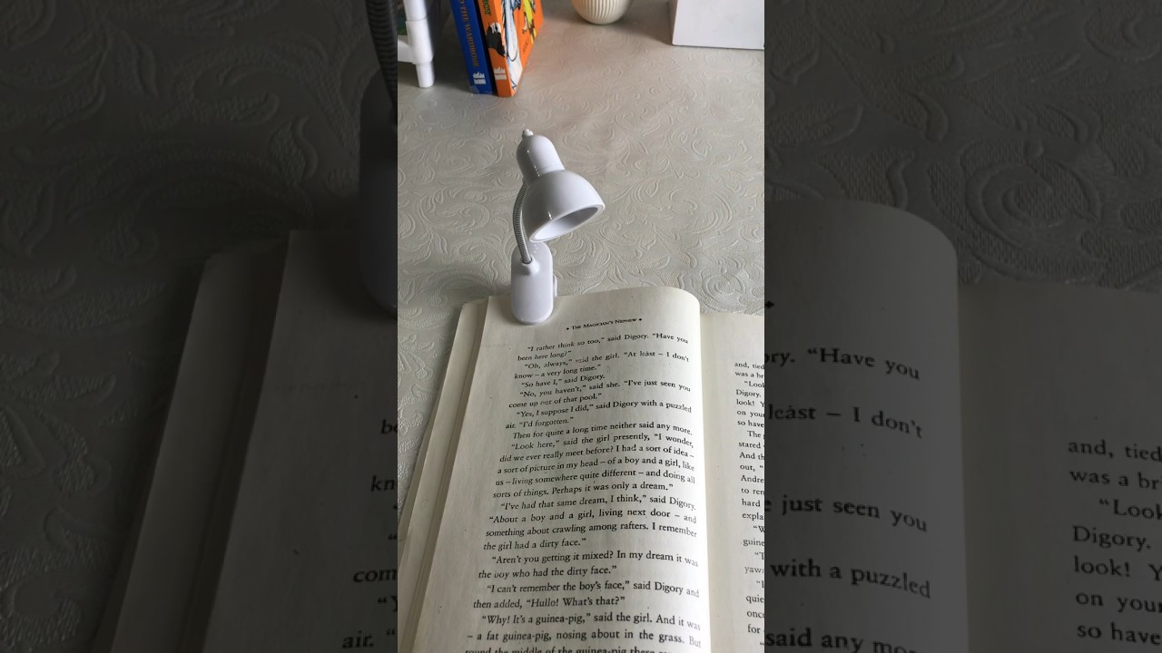 Mini book lamp that clips on and lights up your creativity 💡📖  #StationeryGoals #stationery #reading