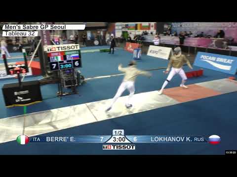 2019 165 T32 14 M S Individual Seoul KOR GP RED LOKHANOV RUS vs BERRE´ ITA