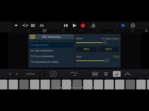 moodunits - quick demo of Waverley pad sounds on iPhone