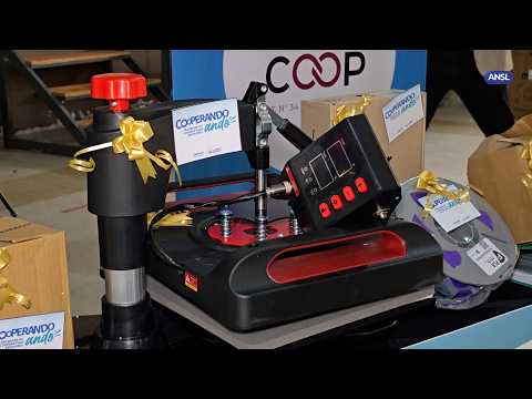 Poggi entregó insumos a cooperativas escolares de Villa de Merlo y Cortaderas