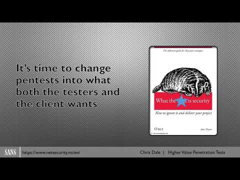 SANS Webcast: Tips and Tricks for Customers and Pen Testers on How to Get Higher Value Pen Tests