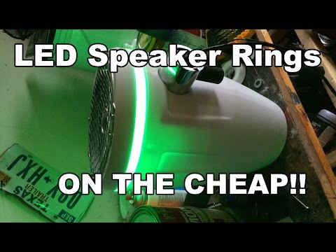 Custom Speaker LED light rings on the cheap!