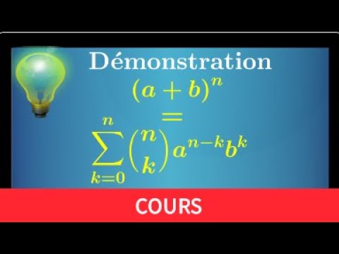 Demonstration of Newton's binomial theorem • understand the method to be able to reproduce it • prep