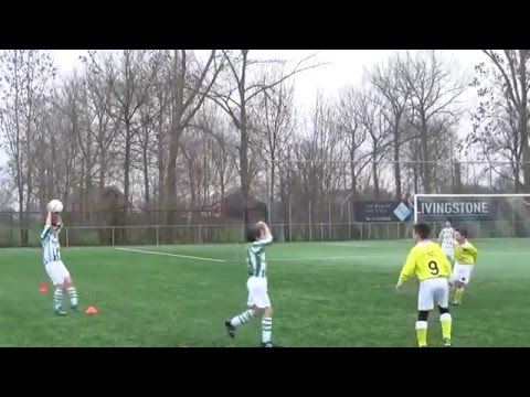 09-01-2016 : Kloetinge E1 - Walcheren E1 ; eerste helft