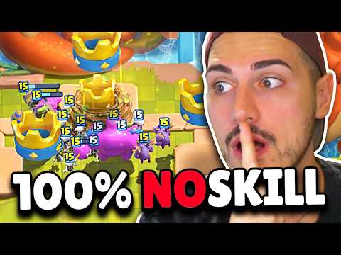 100% NO SKILL 👑 COME VINCERE OGNI PARTITA su CLASH ROYALE!