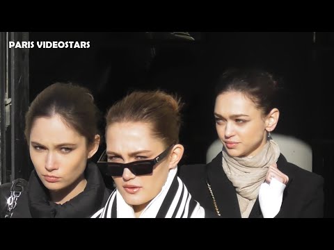 Top Models after Elie SAAB Show @ Paris Fashion Week 22 january 2020 with Zhenya Katava