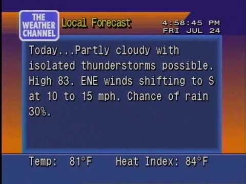 Chincoteague WeatherSTAR 4000 #3- Station ID with Local Forecast