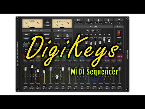 DigiKeys AUv3 MIDI Sequencer Plugin Preview for iPad.