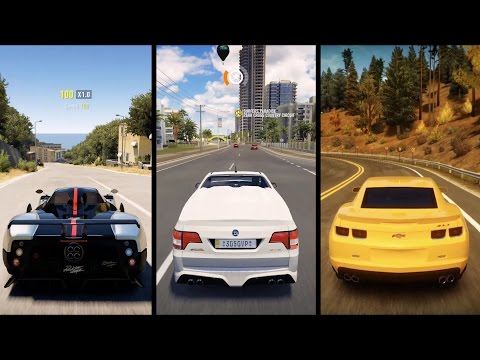 Forza Horizon 3 vs Forza Horizon 2 vs Forza Horizon 1 - Free Roam Gameplay Compilation (HD)