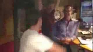 Ian Dyson "dances" to Danny Brown