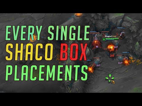 All Shaco Box Placements for Shaco Jungle - Season 7