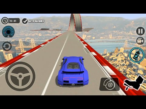 Impossible Car Tracks 3D - Blue Sport Car Driving Stunts Level 25 Completed - Android Gameplay 2022
