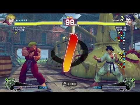 step1091x [Ken] vs mok11bk [Makoto] SSF4 Japanese Online Ranked Matches - TRUE-HD