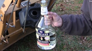 RUNNING LAWNMOWER ON LIQUOR