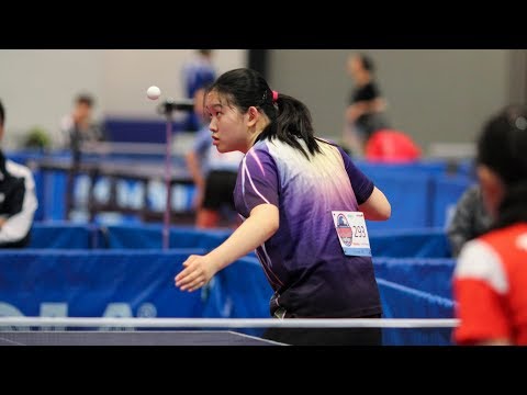 2018 US National Table Tennis Championships - Day 3 (Under 21 and Cadet Singles) - Table 2