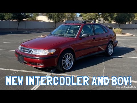 1999 Saab 9-3 Crossflow Intercooler and BOV Install!