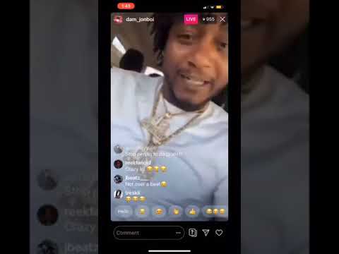 Dam JonBoi beefing with Kasher Quon On ig live