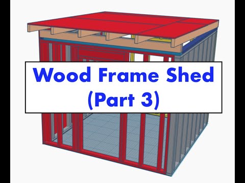 Wood Frame Shed in Tinkercad! (Part 3)