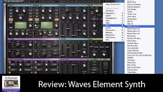 Video thumbnail for Waves Element Synth - Video Review by Production Expert