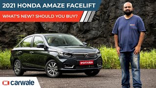 Honda Amaze Facelift 2021 Review | What's New and Should You Buy It? | Competition Check | CarWale