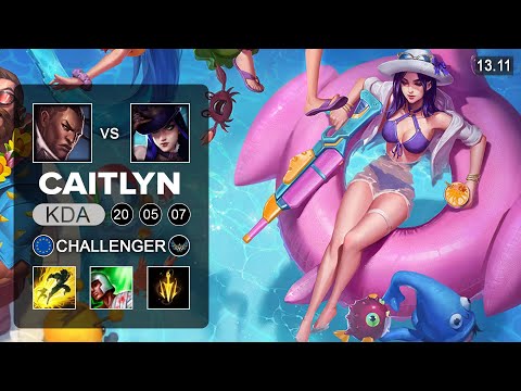 Caitlyn vs Lucian ADC - EUW Challenger - Patch 13.11 Season 13