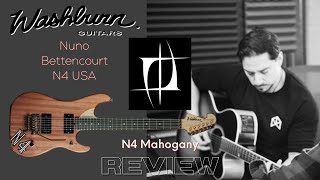 Video thumbnail for Washburn N4 USA Mahogany Nuno Bettencourt Signature Guitar Unboxing and Review by Century Road Official