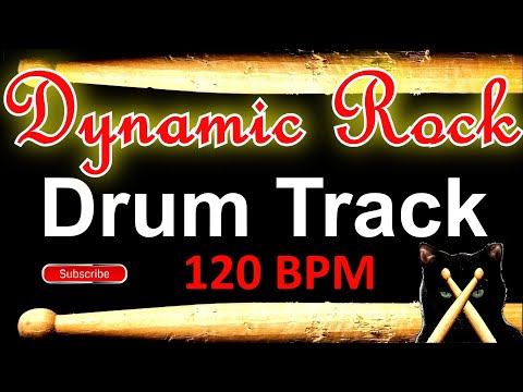 Dynamic Rock Groove Drum Track - 120 BPM - 4/4 Beats Instrumental Drum Tracks for Bass Guitar 🥁 550