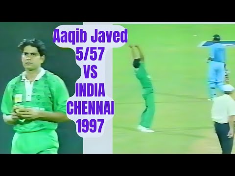 On This Day | Aaqib Javed 5/57 at Chennai | Pakistan vs India  | Highlights |