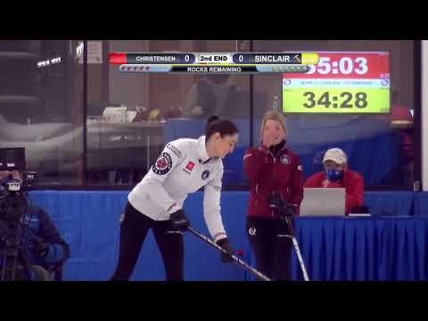 Cory Christensen & Jamie Sinclair take turns violating each other's Free Guard Zones (5 rock rule)