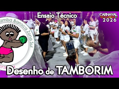 Barroca Zona Sul 2026 - DESENHO DE TAMBORIM/Diretor Ycaru #BotaOFone #PioneiroNoVídeoDosBreques