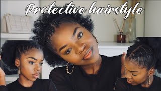 Cute and Easy Protective Hairstyle | SA YouTuber