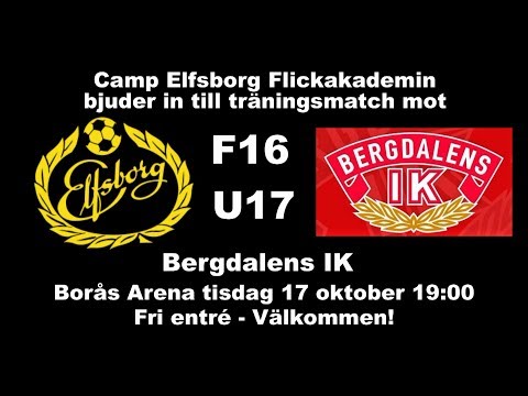 Träningsmatch Camp Elfsborg Flickakademin F16 - Bergdalens IK U17!