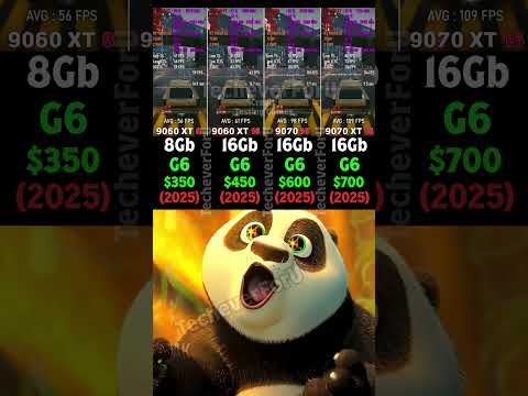 RX 9060 XT vs RX 9070 vs RX 9070 XT 8GB vs 16GB Full Benchmark #benchmark