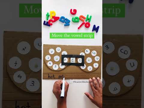Cvc words #shorts #kidsactivities #kindergarten #handsonlearning #english #ytshorts #easydiy