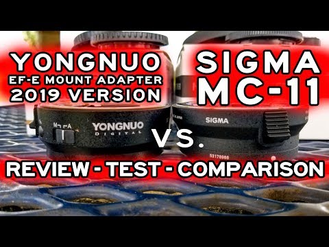 YONGNUO EF-E II vs. Sigma MC-11 //  1ST REVIEW - TEST- COMPARISON