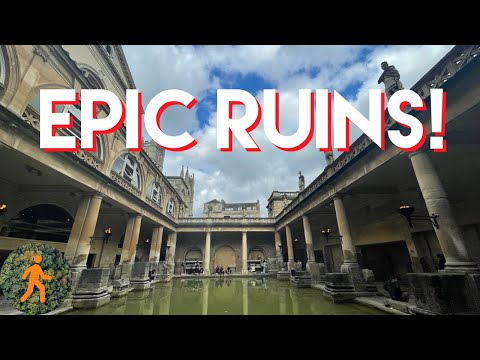 The Roman Baths in Bath England - Virtual 4K Tour - Roman History
