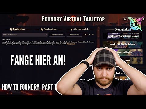 Short & Smart - Foundry VTT Tutorial #1 (DE) – Getting Started & Basics in the best Virtual Tabletop