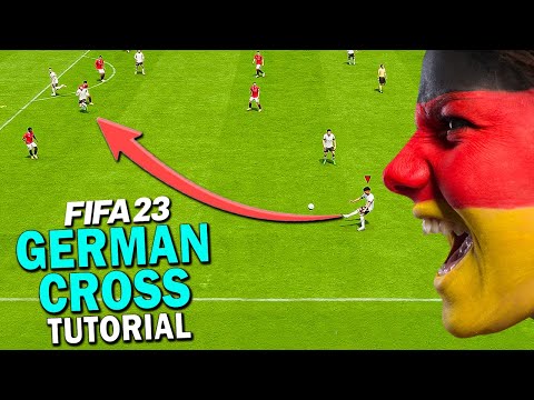 The MOST BROKEN CROSS in FIFA 23! How to GERMAN CROSS in FIFA 23! FIFA 23 GERMAN CROSS TUTORIAL