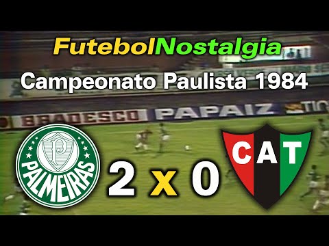 Palmeiras 2 x 0 Taquaritinga - 31-10-1984 ( Campeonato Paulista )