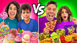 Download lagu Sweet vs. Savory Food for 24 Hours! mp3